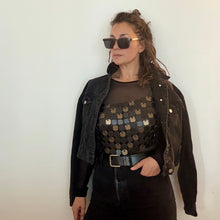 Load image into Gallery viewer, Disco Top - Black &amp; Bronze