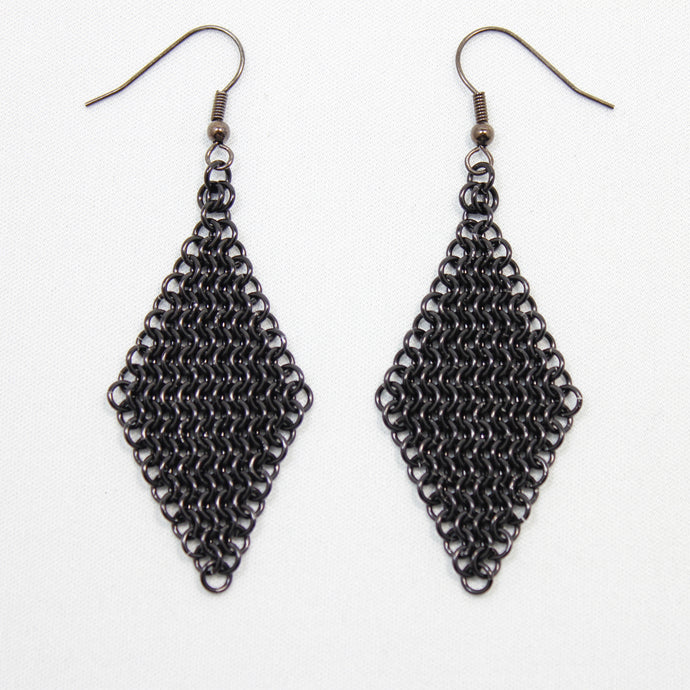 Mesh Ear Rings in Black