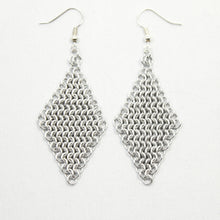 Load image into Gallery viewer, Mesh Ear Rings in Silver
