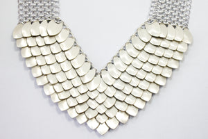 Metal Petal Necklace in Gold