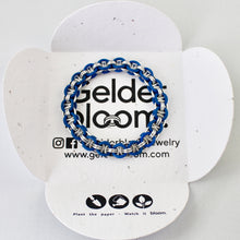 Load image into Gallery viewer, The Helm Stretch Bracelet in Blue + Silver