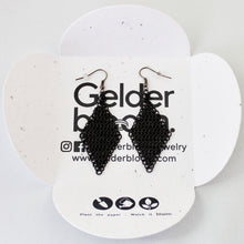 Load image into Gallery viewer, Mesh Ear Rings in Black