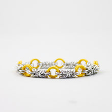 Load image into Gallery viewer, The Byz Stretch Bracelet in Yellow + Silver