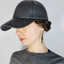 Load image into Gallery viewer, Spiked Byz Ear Rings in Black
