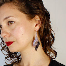 Load image into Gallery viewer, Mesh Ear Rings in Tricolour