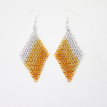 Load image into Gallery viewer, Mesh Ear Rings in Orange Fade