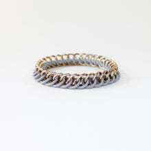 Load image into Gallery viewer, The Persian Stretch Bracelet in Grey + Champagne