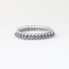 Load image into Gallery viewer, The Persian Stretch Bracelet in Grey + Silver