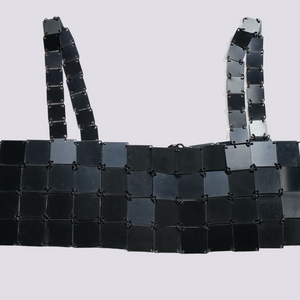 Block Crop Top - Black